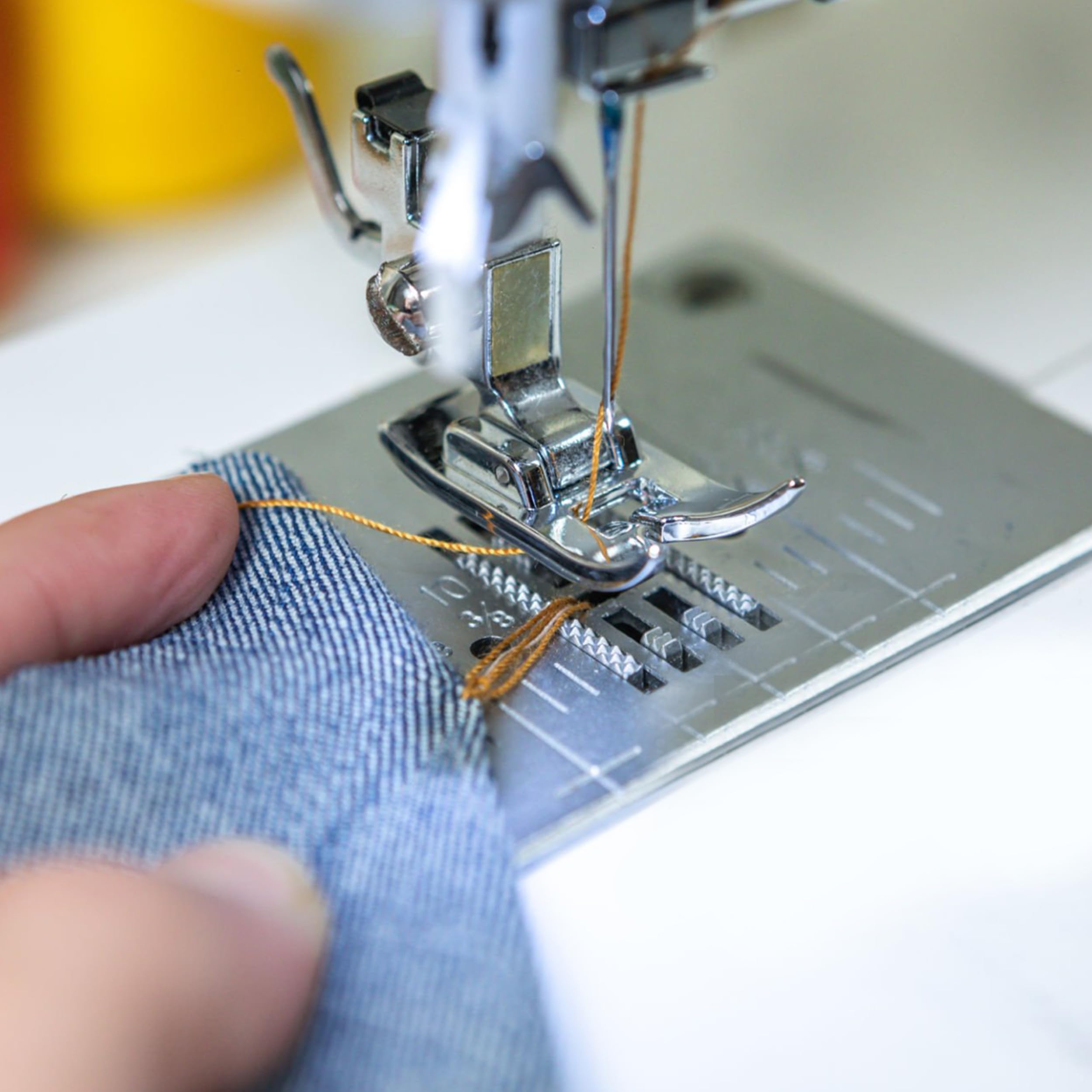 1500 Yards Jean Denim Thread for Sewing Machine, Blue Jean 20s/2 Heavy Duty Strong Thick Bonded Cone Spool 100% Polyester for Shoe Bag Canvas Leather Nylon Hand Quilting, 2.2x4.37'' (Cotton Thread)
