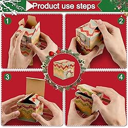 ONESING 24 Pcs DIY Christmas Advent Calendar Boxes