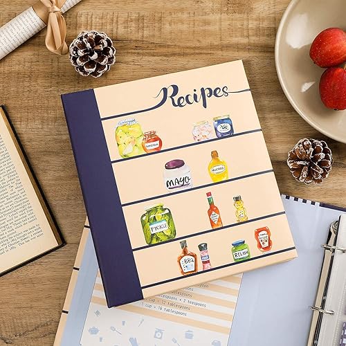 COFICE Recipe Book Binder  8.5x9.5 Recipe Ring Binder, 4x6 Cards and  Tabbed Dividers, Seasoning Design in Kenya | Whizz Recipe Holders