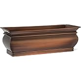 H Potter Herb Planter Pots Succulent Window Box - 16 x 6 x 5.75 inches | Rectangular Indoor Outdoor Flower Garden Planter
