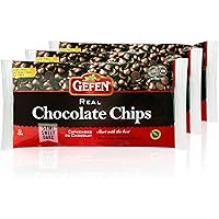 Gefen Vegan Semi Sweet Real Dark Chocolate Chips, Dairy Free 9oz (3 Pack),Nut Free, Lactose Free, Kosher, Great for…
