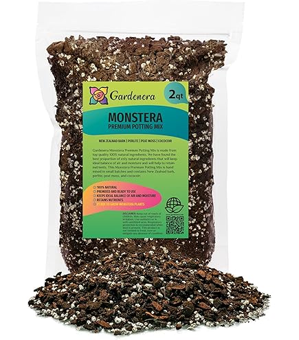 Amazon.com : Premium Monstera Soil Mix by Gardenera - Perfect Drainage and  Moisture Retention for Swiss Cheese Plant (1 Quart) : Patio, Lawn & Garden