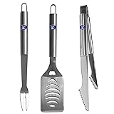 NHL New York Rangers Stainless Steel 3 Piece BBQ