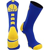 MadSportsStuff Basketball Socks for Boys Girls - Youth & Adult Athletic Crew Socks - Cushioned Moisture Wicking Performance