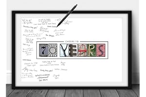 Katie Doodle 70th Birthday Decorations - Creative Guest Book Alternative - 70th Birthday Party Supplies Centerpiece Card Gifts for Mom Women Men Dad - 70 Years Wall Art Poster, 11x17 [Unframed]