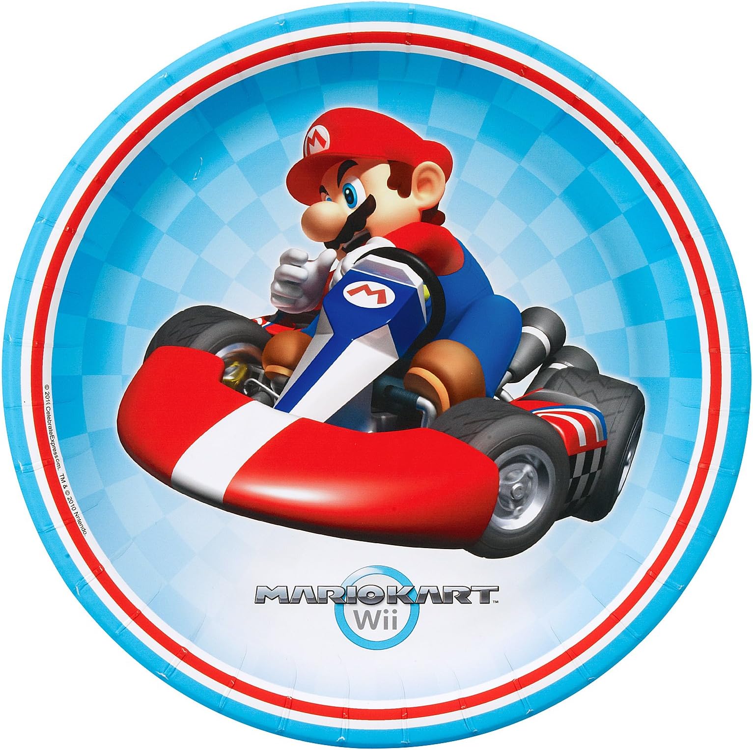 Super Mario Bros. Mario Kart Birthday Party Supplies 24 Pack Lunch Plates
