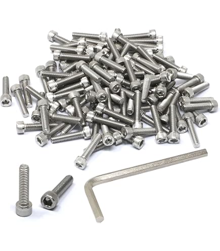Tornillos De Cabeza Allen 6-32 X 1/2" Acero Inoxidable - Paquete De 1000 Unidades (Para Proyectos)