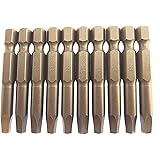 Silverhill ToolsABS10SQ3PB Square Head #3 SQ3 Screwdriver Drill Power Bit 10 Pack