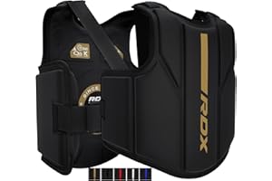 RDX Chest Protector Boxing, MMA Kickboxing Muay Thai Boxing Body Protector, Sparring Training Heavy Punching, Kara Adjustable