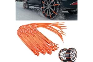 Reusable Tire Chains,2026 Zip Tie Tire Chains,Zip Tie Snow Chains,Adjustable Portable Temporary Tire Straps,for Cars Suvs Tru