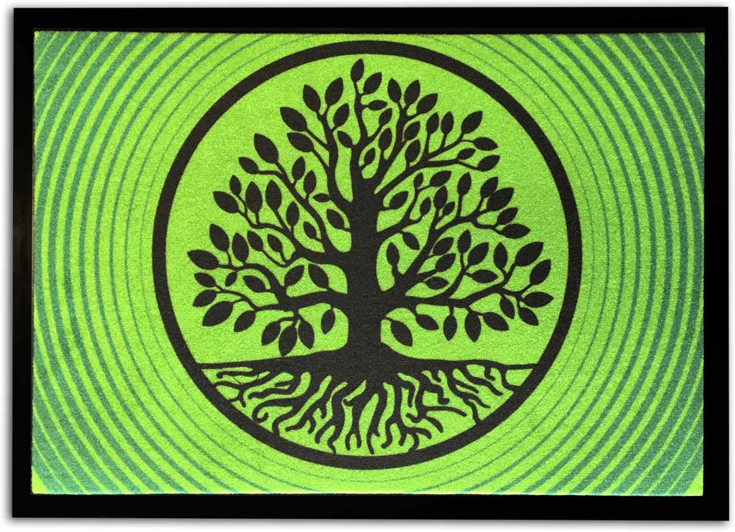 Amazon.de: Unbekannt Fußmatte Baum des Lebens grün 70 x 50cm