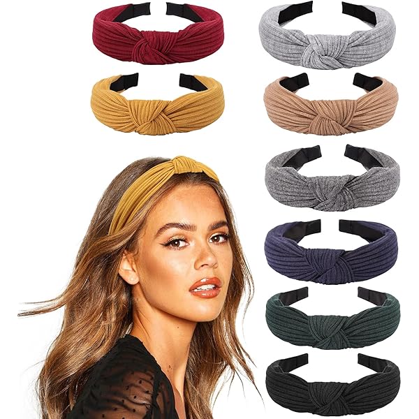Diademas Niña Ivyu Diademas Para El Cabello Para Mujer, Diadema Anudada Ancha Turbante, A La Moda, Lindas Diademas Para El Cabello, Accesorios Para El Cabello Para Niñas Y Mujeres (YHHFG-017 Diademas Anchas