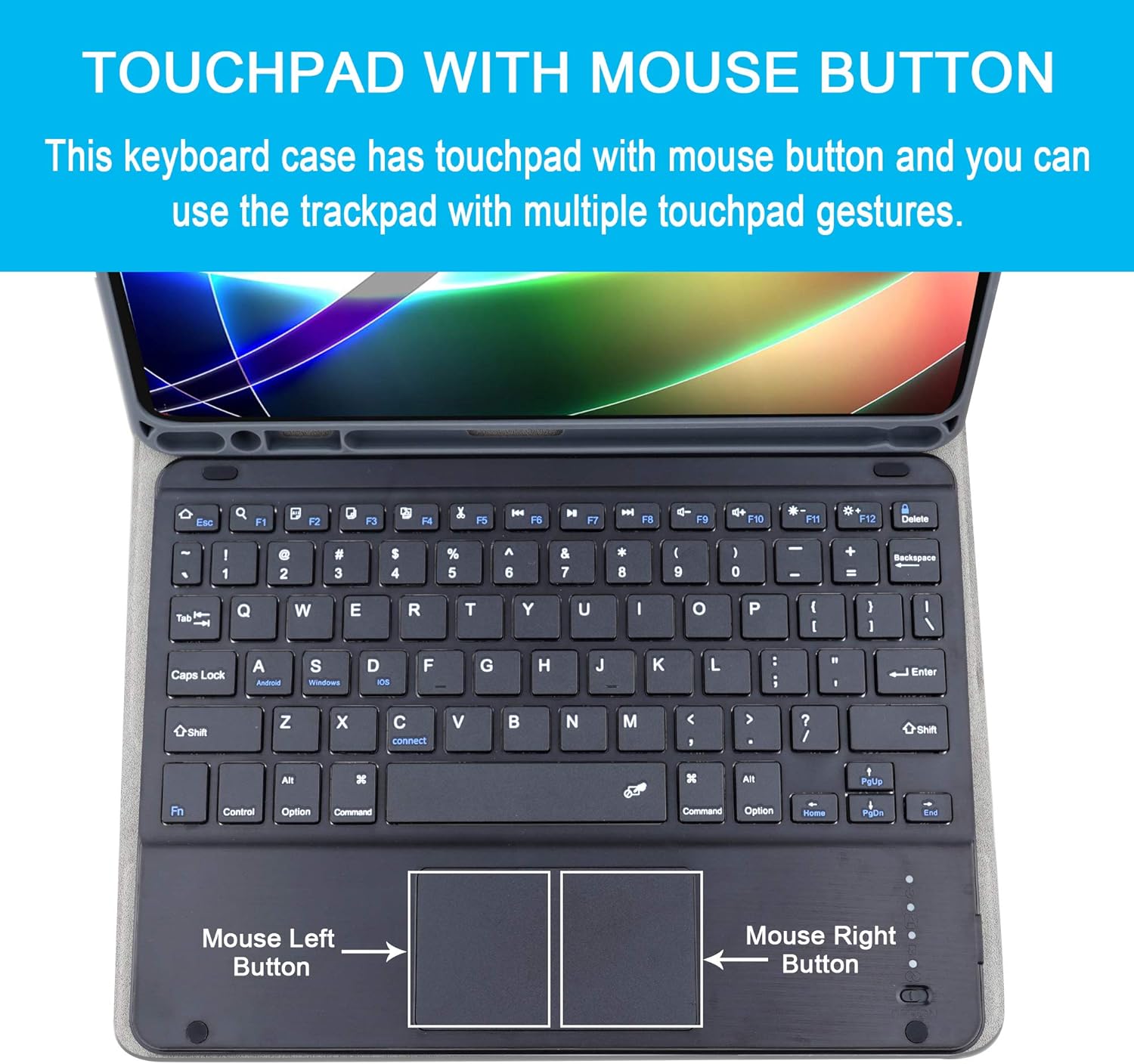 iPad 10.2 8th Gen (2020) / 7th (2019) Keyboard Case, using British