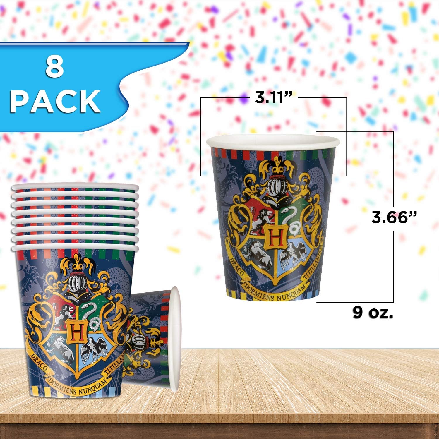 Unique Party Bundle Featuring Harry Potter | Luncheon & Beverage Napkins, Dinner & Dessert Plates, Table Cover, Cups | Great for Fantasy/Wizard/Magic Birthday Themed Parties: Health & Personal Care