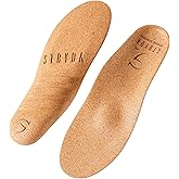 STRYDA Orthopedic Insoles - 100% Cork Soles to Promote Natural Foot Function - Barefoot Friendly Shoe Inserts for Feet, Knees & Back - 100% Natural, Vegan - M