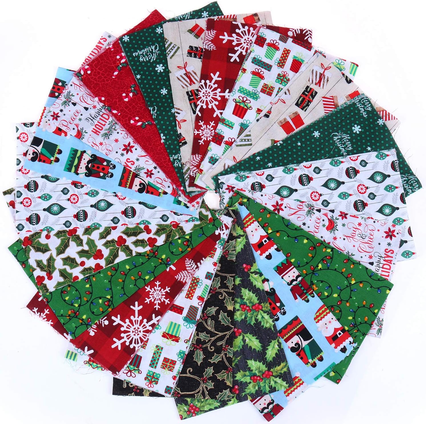 Christmas Patterns Cotton Patchwork 