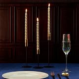 DECO EXPRESS Candles Pack of 3 Twisted Non Drip 6 Hour Burn Green view 2