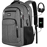 kadilong School Backpacks for Men Teen Boys,Laptop Backpack College Bookbag Computer Bag for Work Business Middle High School with USB Port Fits 15.6 Inch Laptop