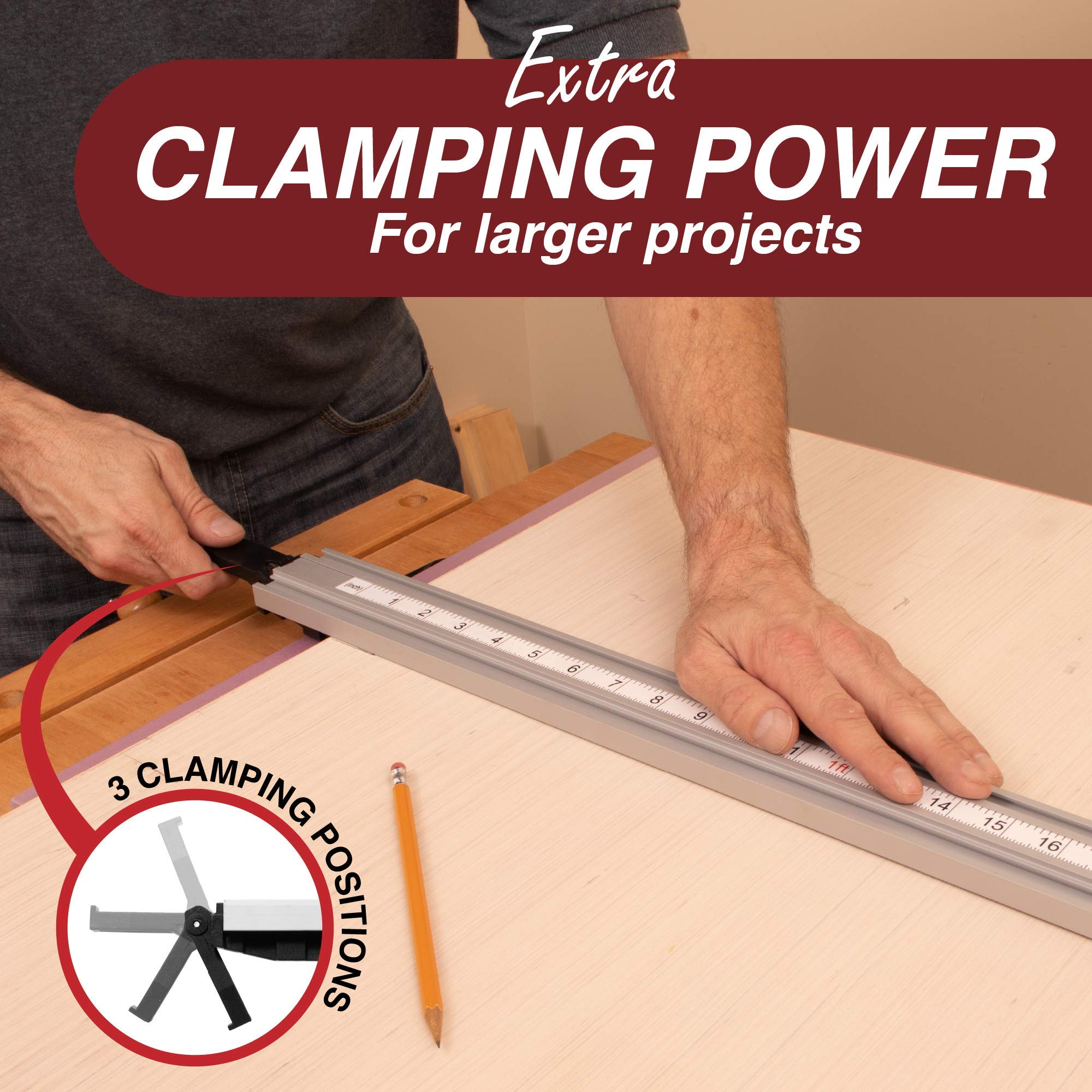 ProGrip Straight Edge Clamps Ideal For Cutting Large Sheets Of Plywood