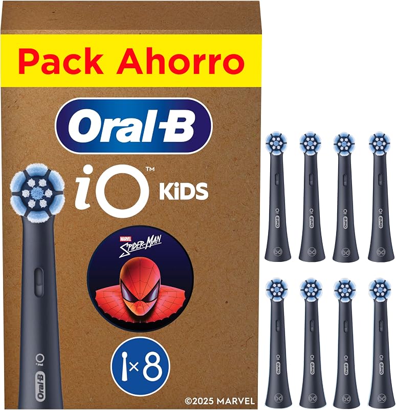 iO Kids Marvel Spiderman Recambios para Niños+6 Años, Pack de 8