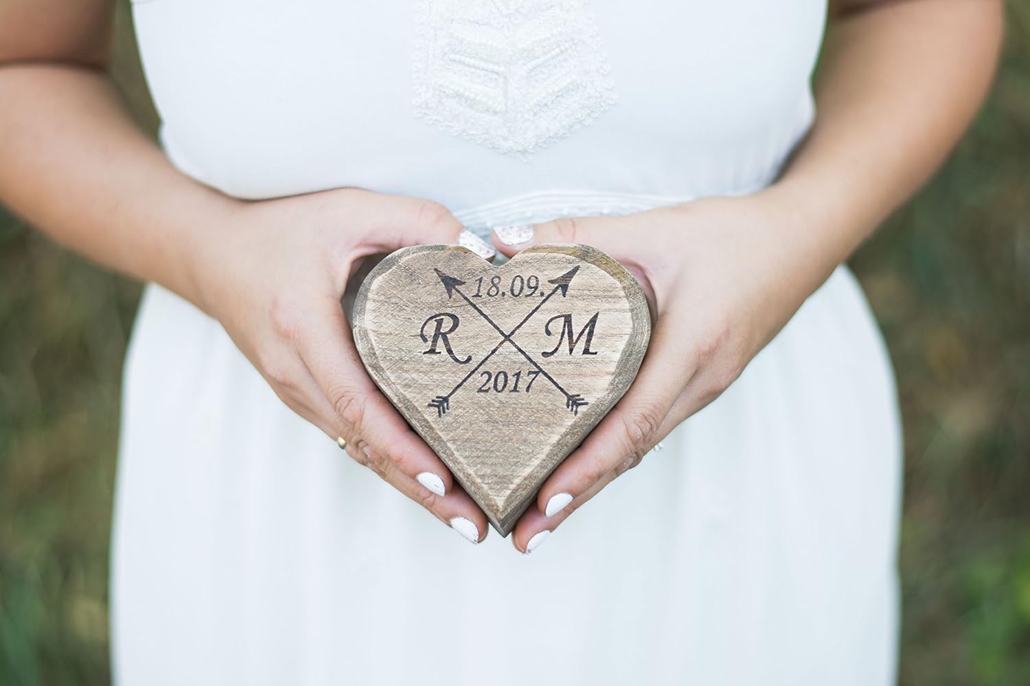 Amazon Com Rustic Wedding Ring Box Ring Pillow Moss Ring Holder