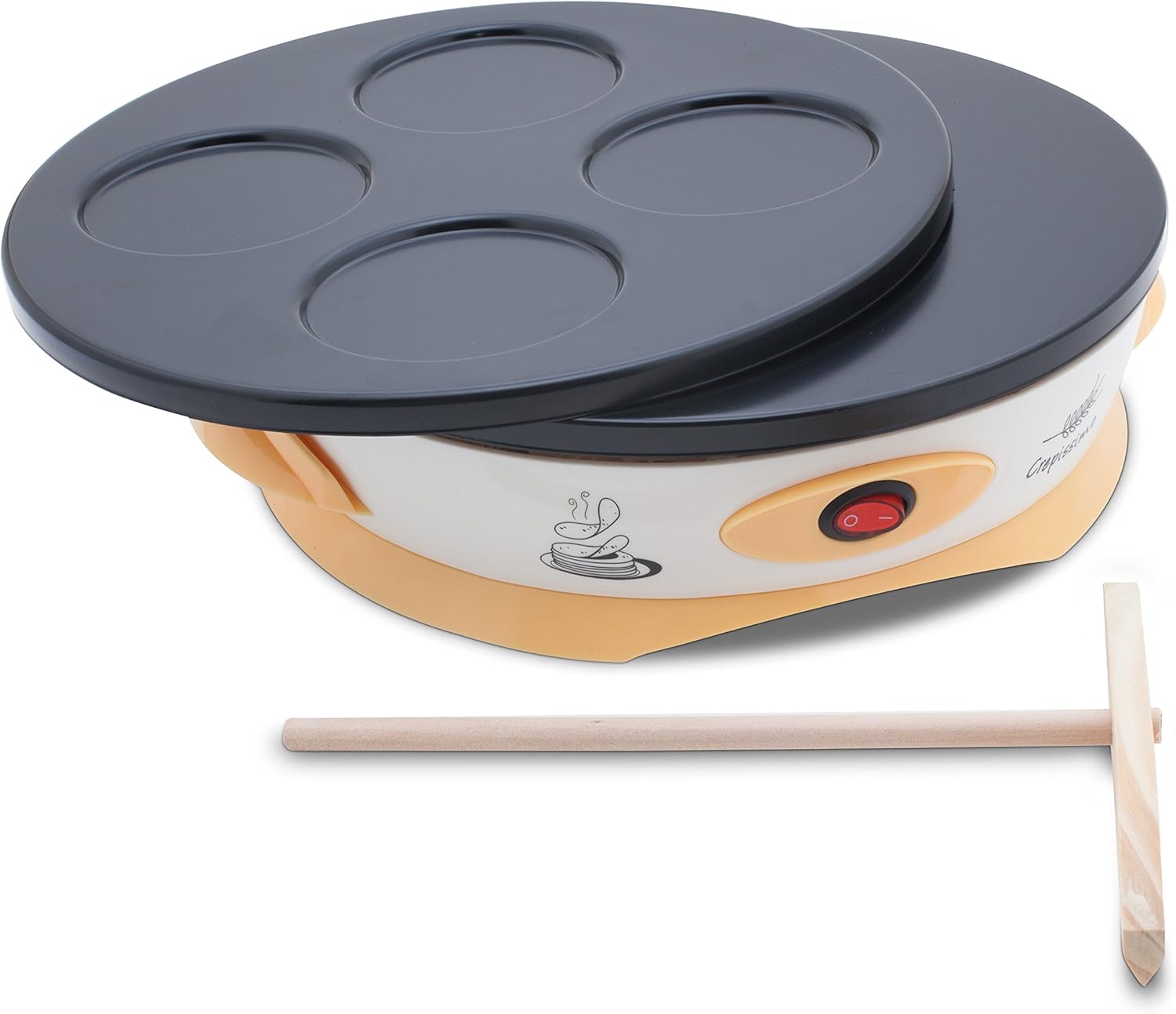 Amazon.de Elektrischer CrêpeMaker 2 Platten Gerät zu Crêpes Duo 900 W