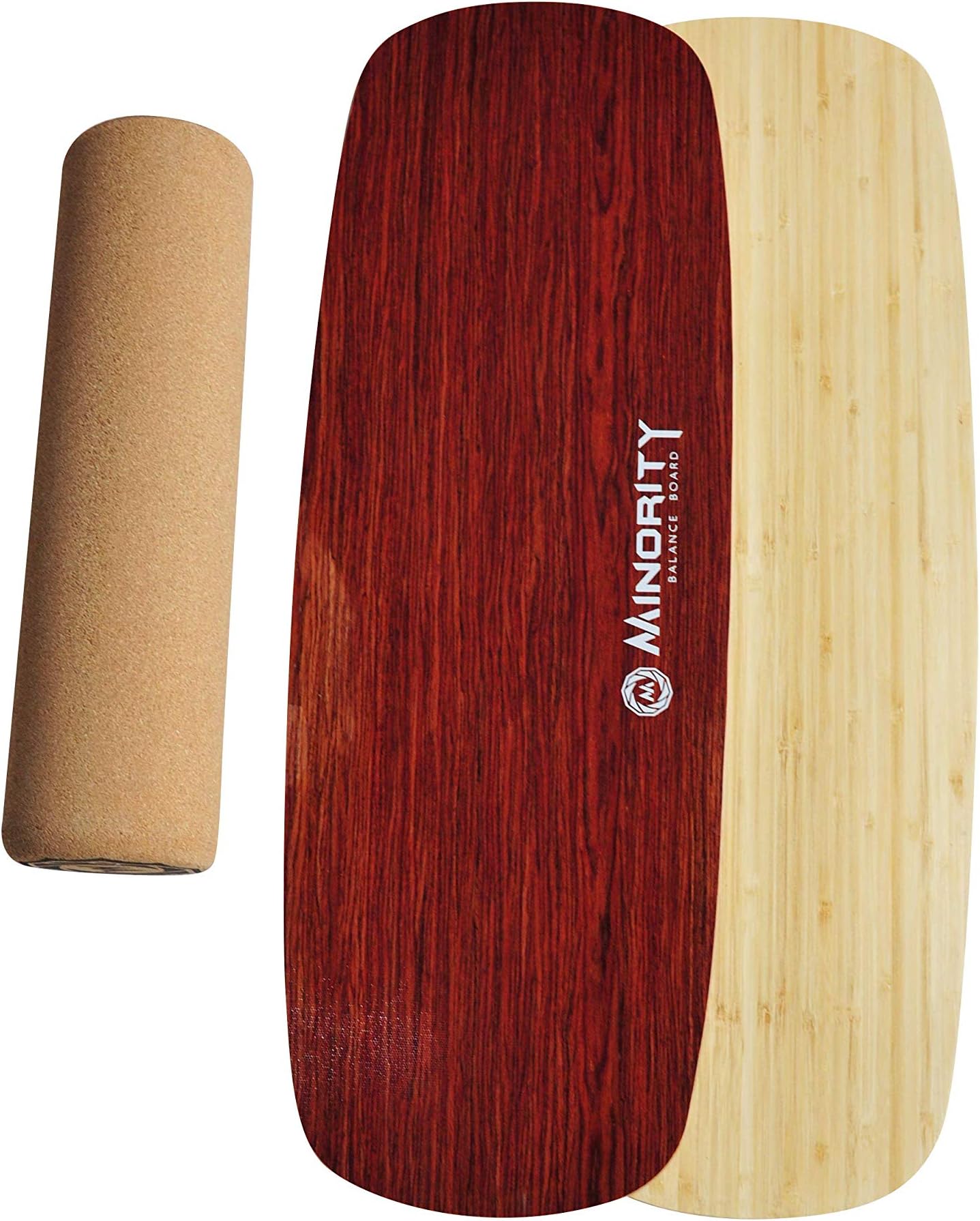 MINORITY Balance Board Trainer Natural Plus - Roller Board for Versatile Sports - Core Strength Workout Equipment