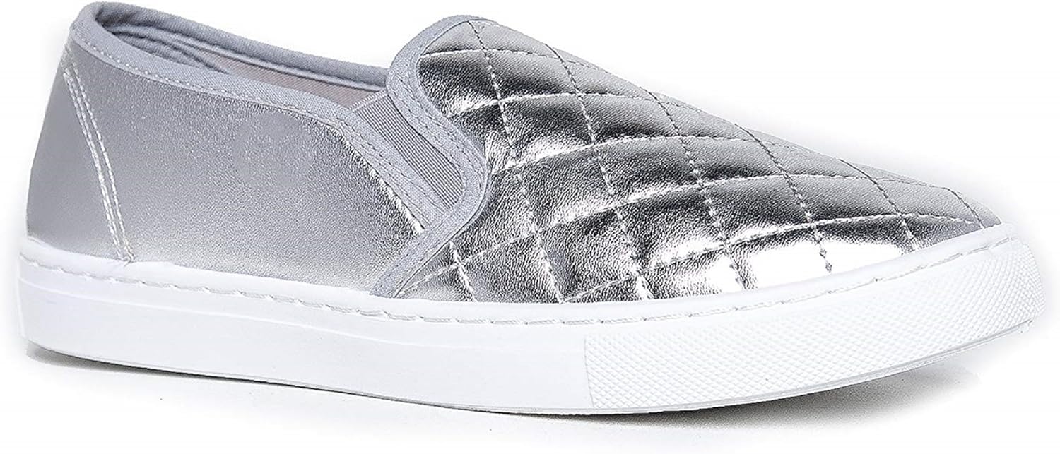 womens slip on quilted sneakers