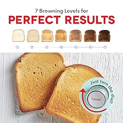 DASH Clear View Toaster - Compact Design with 7