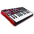 Akai Professional MPK Mini MKII – 25 Key USB MIDI Keyboard Controller With 8 Drum Pads, 8 Assignable Q-Link Knobs and Pro Sof