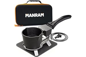 MANRAM Electric Lead Melting Pot 4 lbs - Melting Pot for Fishing Sinkers, Bullet Casting, and DIY Metal Crafts
