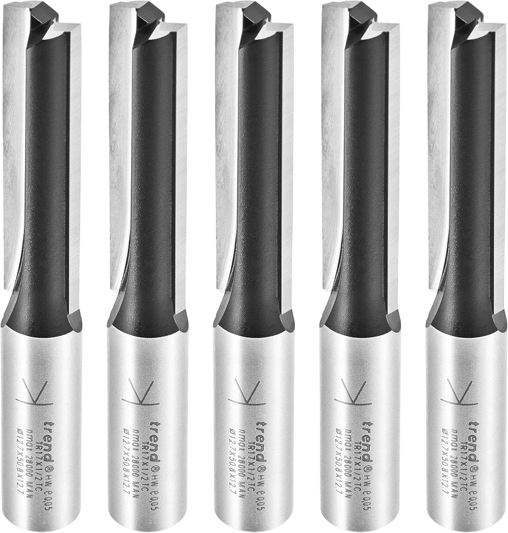 Trend Trend Trade Kitchen Fitters Pack 5 Straight Router Cutters 1/2 Shank
