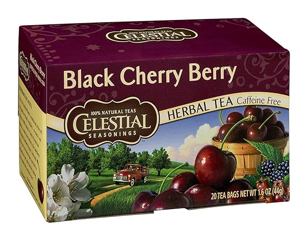 CELESTIAL SEASONINGS HERB TEA BLK CHERRY BERRY 20 BAGS
