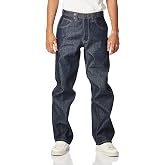 Key Apparel Men's Relaxed Fit Double Front Denim Logger Dungarees