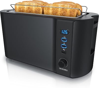 arendo Frukost 4-slice long slot toaster with warming rack 6 browning