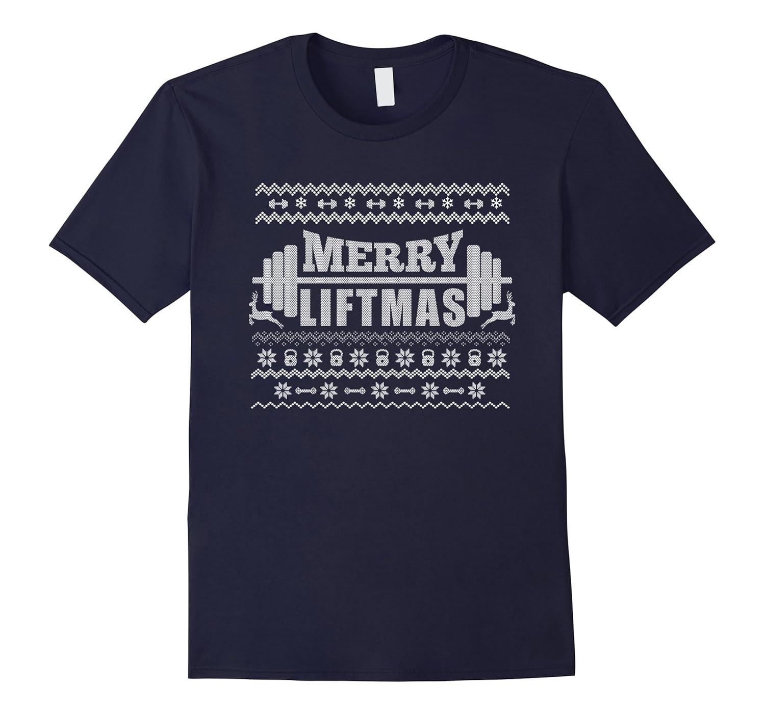 Merry Liftmas T-Shirt Funny Ugly Christmas Workout Tee-ANZ