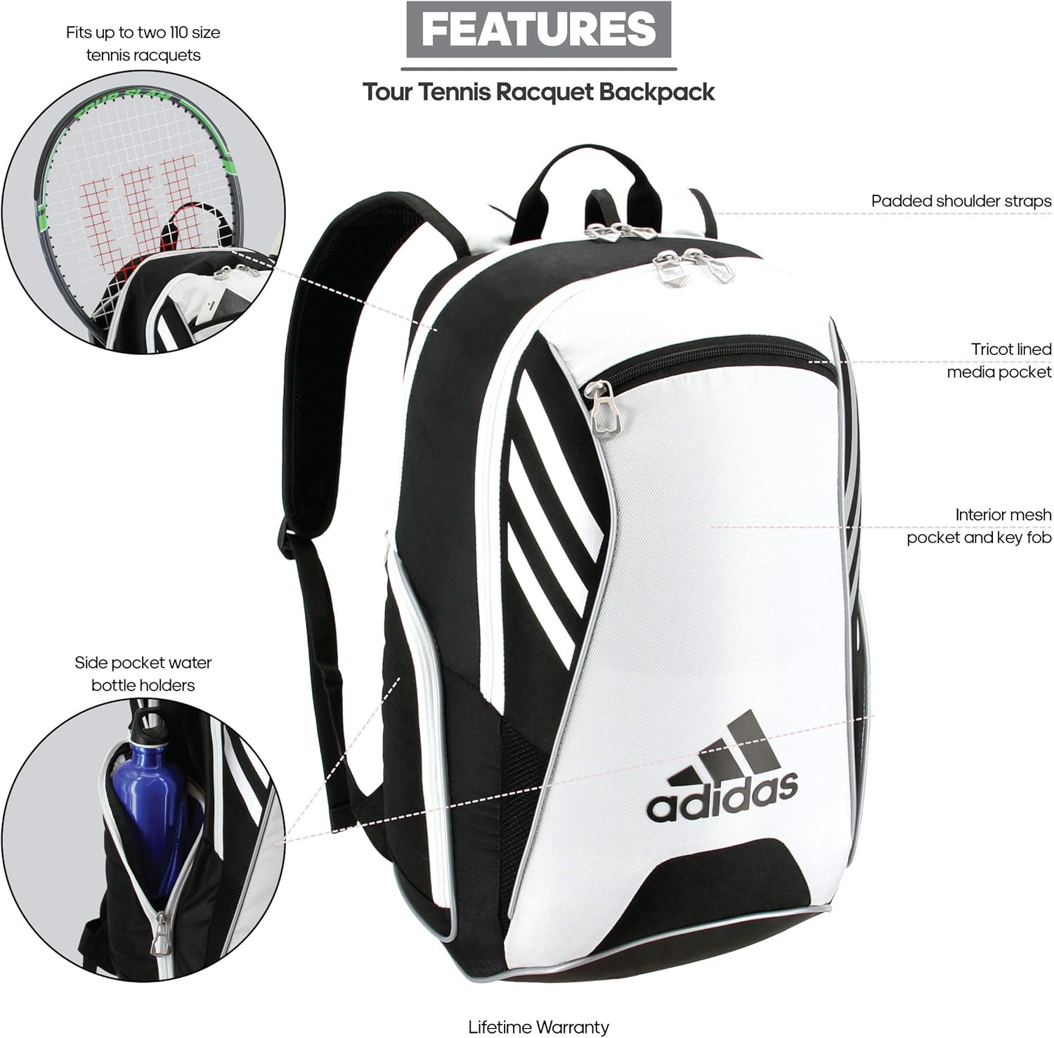 adidas tennis racquet bag