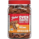 Fisher Oven Roasted Never Fried Mammoth Pecans, 17