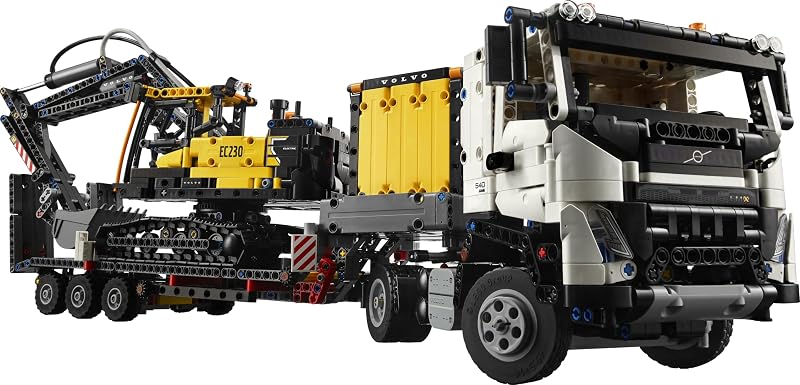 Technic Volvo FMX LKW mit EC230 Electric Raupenbagger 42175
