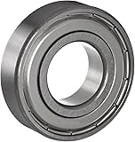 NSK R3Z Small Size Ball Bearing, Single Row, Single Shield, Pressed Steel Cage, Normal Clearance, Inch, 3/16" Bore, 1/2" OD, 13/64" Width, 43000rpm Maximum Rotational Speed, 109lbf Static Load Capacity, 293lbf Dynamic Load Capacity