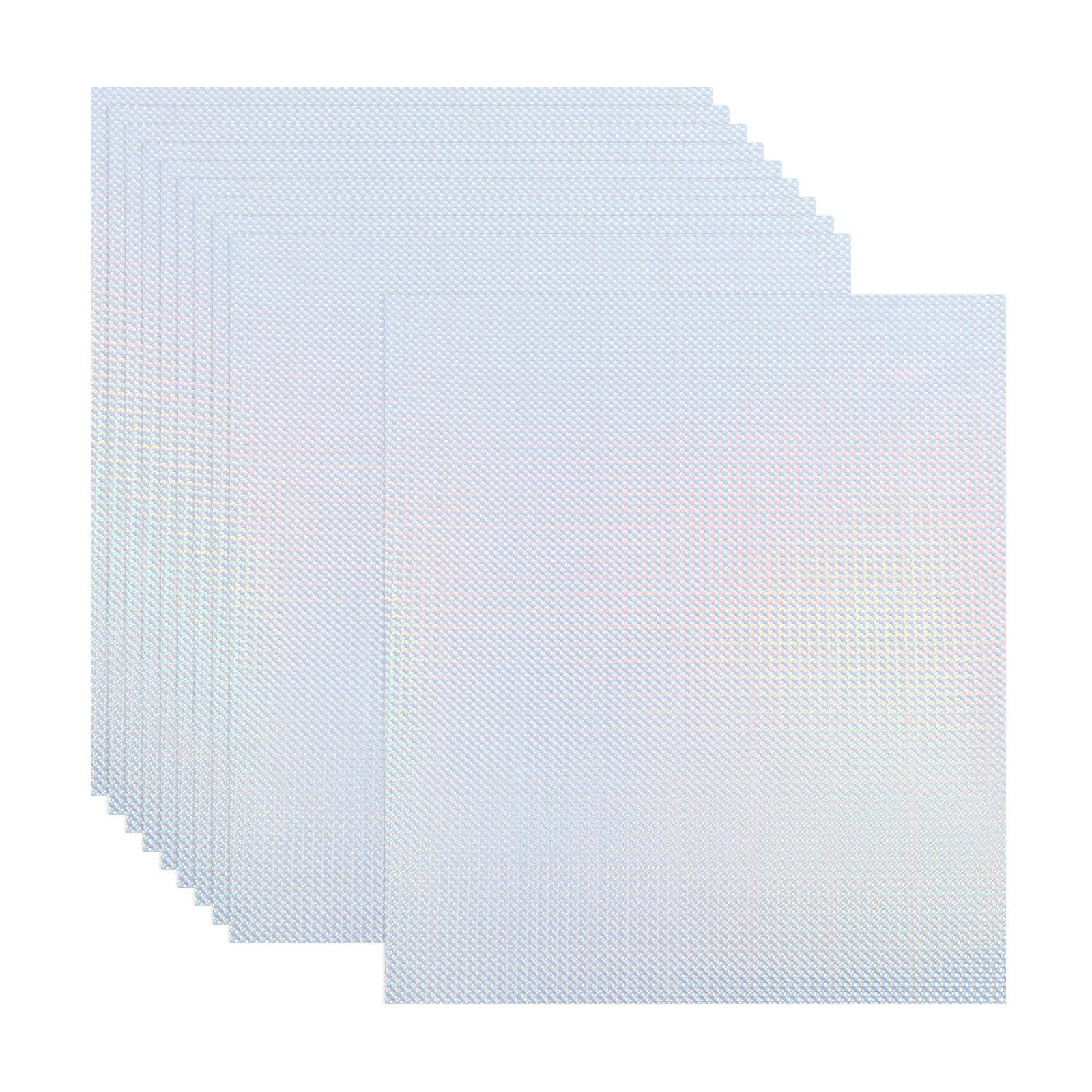 Photo 1 of PATIKIL 11.7x8.2" Printable Holographic Sticker Paper, 10Pcs A4 Vinyl Sticker Paper Holographic Glossy Rainbow Waterproof Sticker Paper for Inkjet Laser Printer, Scale Style