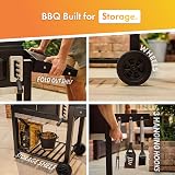 VonHaus Charcoal BBQ XL Portable Grill with Warming Rack & Smoke 2 in 1 view 6