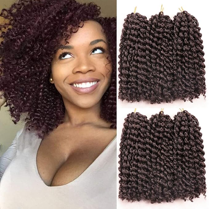 8 Inch Short Marlybob Crochet Hair 6 Bundles