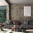 JSEVEM 31"×157" Extra Thick Wide Dark Brown Tan Charcoal Grey Rusty Concrete Wallpaper Peel And - View #9