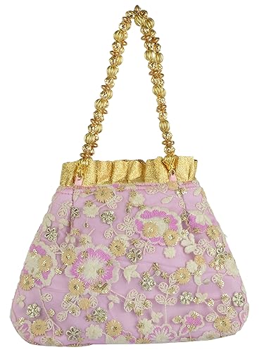 Tooba Womens Velvet Clutch Bag Purse Handicraft Embroidered Box for Bridal, Casual, Party Wear Multicolour