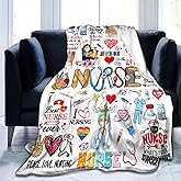 STAPOP Nurse Gifts Blanket for Women Blankets Throw Plush Stuff Nurse Practitioner Gifts Best Nurses Ever Nurse's Day Gift for Nurses Graduation Appreciation Gift Ideas 50"X40"