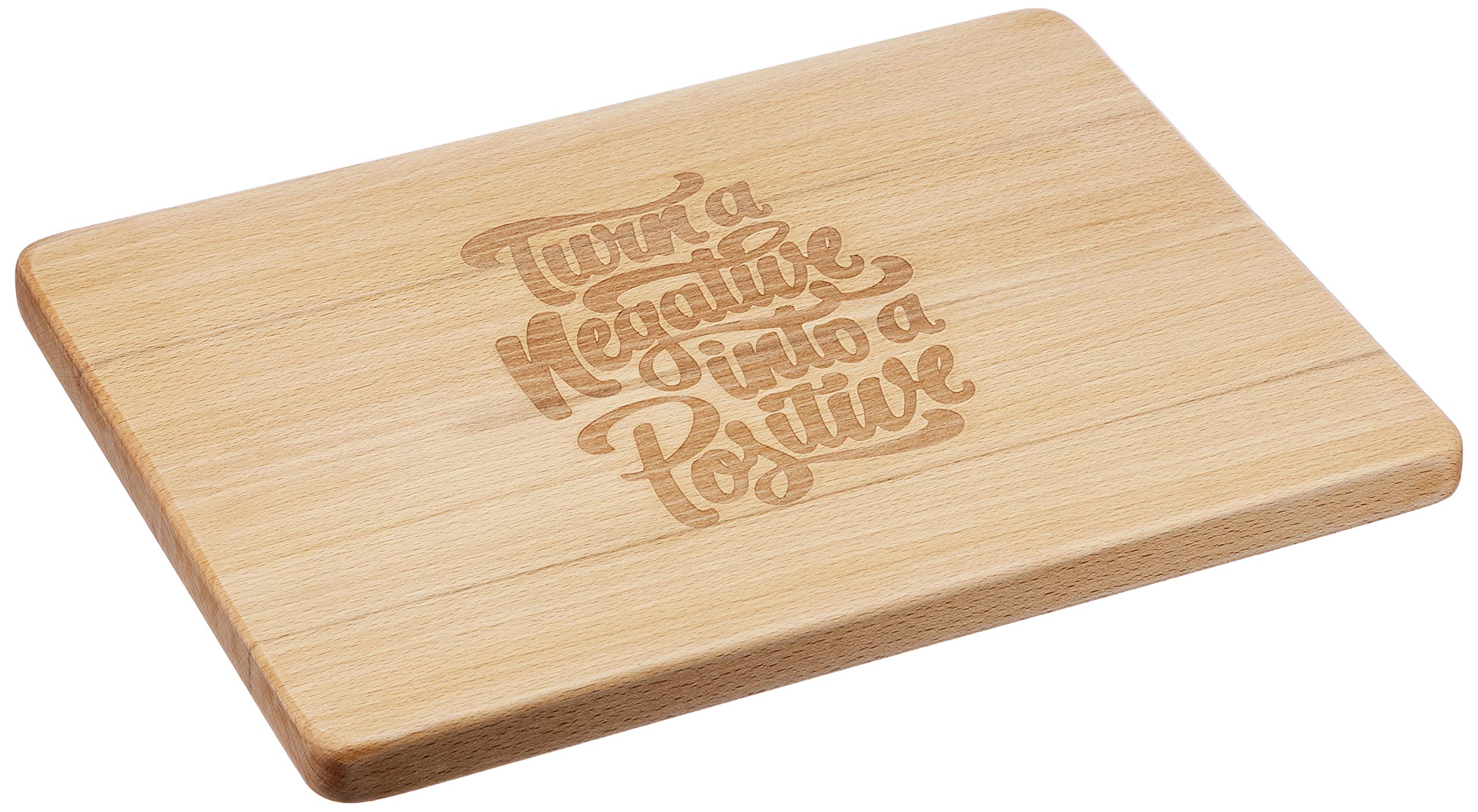 Engraved House Positive Beech Wood Chopping Board
