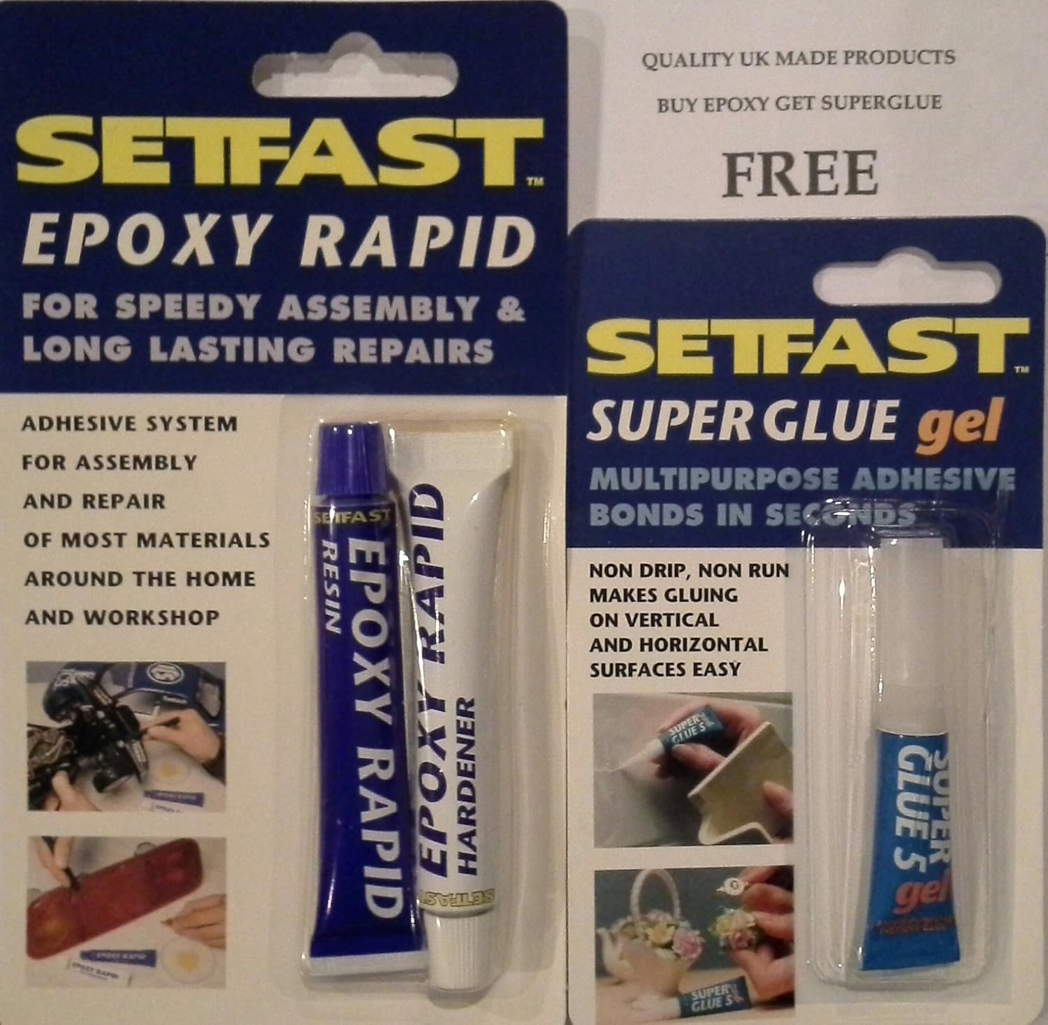 EPOXY RAPID ADHESIVE MADE IN UK BY SETFAST SAME AS ARALDITE Amazon.co