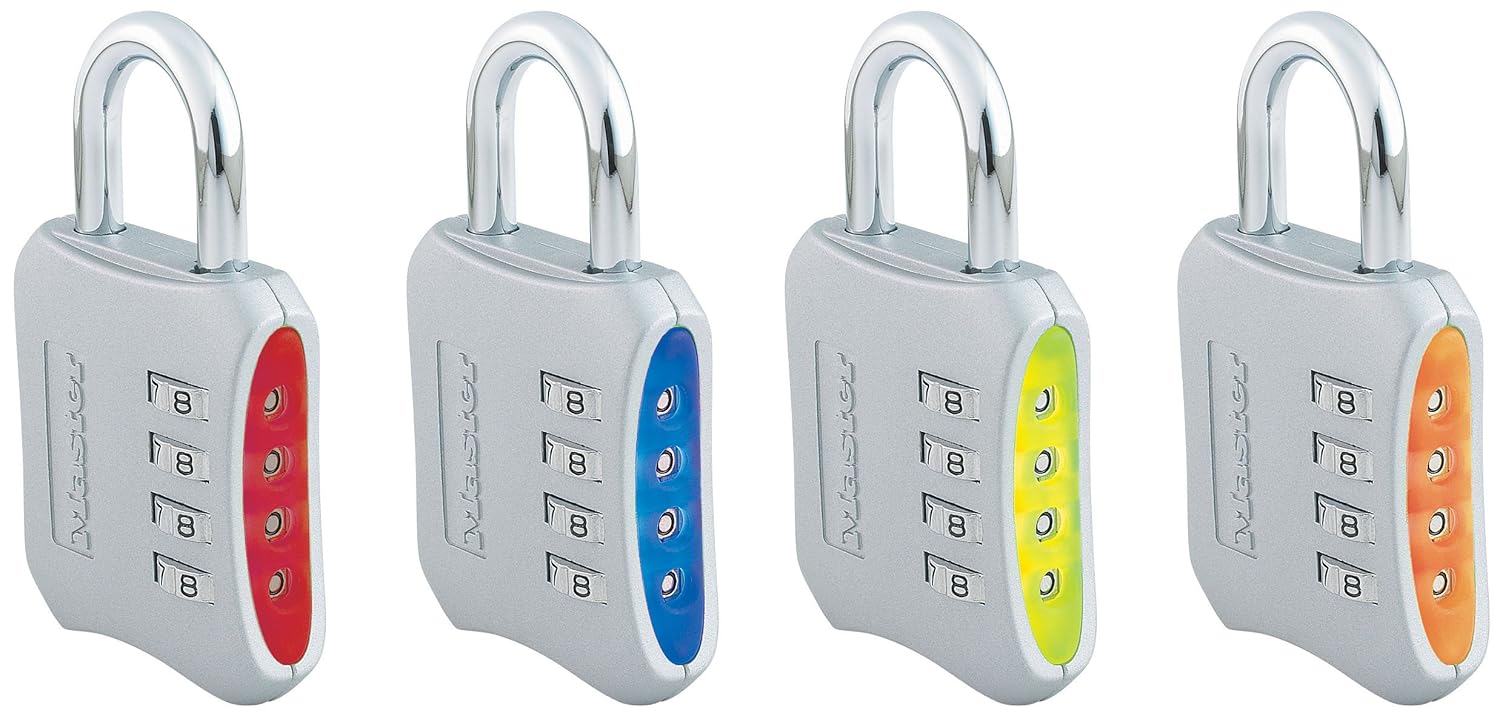 Master Lock Zahlenschloss Farblich Sortiert, 653EURD Amazon.de Baumarkt