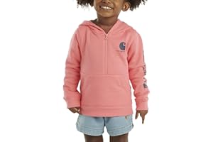 Carhartt Baby & Toddler Girls' Half-Zip Hooded Sweatshirt